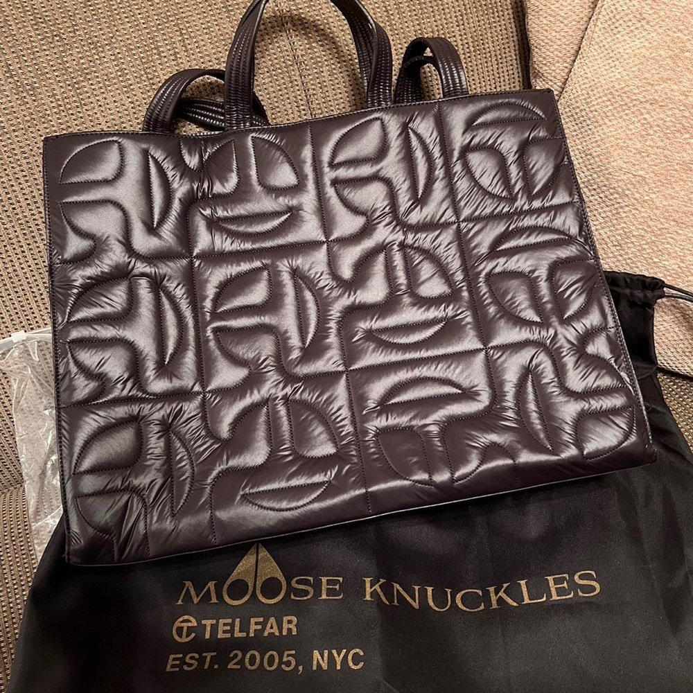 Moose Knuckles Telfar Black Puffer Large Bag